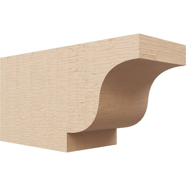 Ekena Millwork 6in. W x 8in. H x 16in. L Newport Woodgrain TimberThane Rafter Tail, Primed Tan RFTUR06X08X16NEWRCPR - main